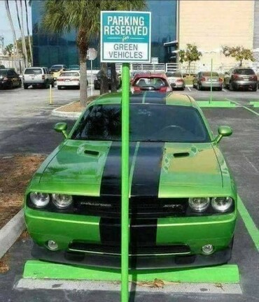 Green car